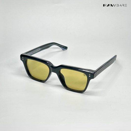 Waypoint - Black Yellow Wayfarer Sunglasses - RB2519