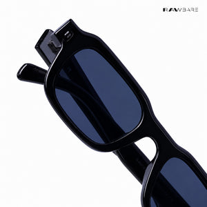 Lilrecta - All Black Rectangle Sunglasses - RB2524