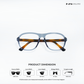 Nivra - Grey Forest Aviator Bluecut Eyewear - RB2740