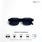 Lilrecta - All Black Rectangle Sunglasses - RB2524