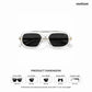 Ladakh Peak - Shyok Geometric Rectangle Sunglasses - RB3020
