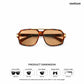 Bengaluru Dusk - Roam Geometric Square Sunglasses - RB3017