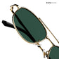 Forest - Bamboo Geometric Aviator Sunglasses - RB2886