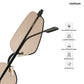 Aqua - Octopus Half Rim Tapered Square Sunglasses - RB3001