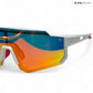 Turbo Tint - White Orange Polarized Wrap Around Sunglasses - RB2441