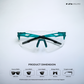 Glide Max - Clear Strike Polarized Wrap Around Sunglasses - RB2642