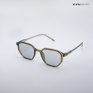 Tawi Gaze - Olive Angular Hexagon Sunglasses - RB2606