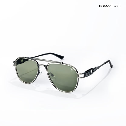 Valmont Aviator- Leaf Steel Polarized Aviator Sunglasses - RB2728