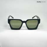 Boxy Bold - Black Green Square Sunglasses - RB2522