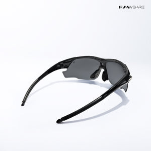 Dagger Rush - Jet Polarized Wrap Around Sunglasses - RB2821