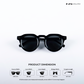 Groove Shades - All Black Round Sunglasses - RB2538