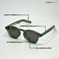Urban Grid - Green Polarized Wayfarer Sunglasses - RB2459