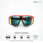 Velocity Core - Scarlet Rush Polarized Wrap Around Sunglasses - RB2815