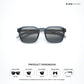 Mysore Muse - Indigo Crown Polarized Square Sunglasses - RB2842