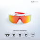 Ignite Gear - Redline Blaze Polarized Wrap Around Sunglasses - RB2635