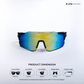 Glide Max - Night Flash Polarized Wrap Around Sunglasses - RB2638