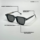 Nova Shades - All Black Square Sunglasses - RB2534
