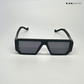Oversized Retro - All Black Square Sunglasses - RB2311