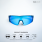 Turbo Sportline - Blue Polarized Wrap Around Sunglasses - RB2426