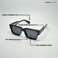 Timeless - Black Polarized Rectangle Sunglasses - RB2443