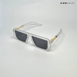 Oversized Retro - Clear Grey Square Sunglasses - RB2315