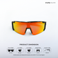 Turbo Sportline - Orange Black Polarized Wrap Around Sunglasses - RB2425