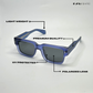 Timeless - Blue Polarized Rectangle Sunglasses - RB2445