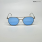 Round Luxe - Blue Silver Round Sunglasses - RB2503