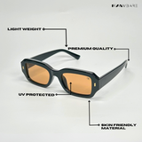 Allure - Dark Hazel Rectangle Sunglasses - RB2521