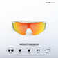 Turbo Sportline - White Orange Polarized Wrap Around Sunglasses - RB2441