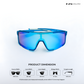 Ignite Gear - Polar Surge Polarized Wrap Around Sunglasses - RB2636