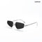 Aqua - Shark Half Rim Tapered Square Sunglasses - RB3002