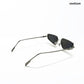Aqua - Shark Half Rim Tapered Square Sunglasses - RB3002