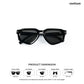 Mumbai Hush - Harbour Geometric Cateye Sunglasses - RB3031