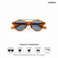 Dharamshala Aura - Kangra Polarized Retro Round Sunglasses - RB3038