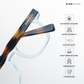 Aureo - Transparent Forest Square Bluecut Eyewear - RB2738