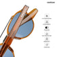 Dharamshala Aura - Kangra Polarized Retro Round Sunglasses - RB3038