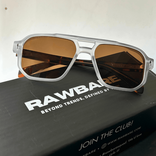 Cheetah Glare Rectangle Sunglasses - RawBare