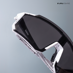 Turbo Sportline - White Black Polarized Wrap Around Sunglasses - RB2427