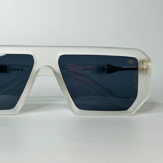 Oversized Retro Sunglasses - Clear
