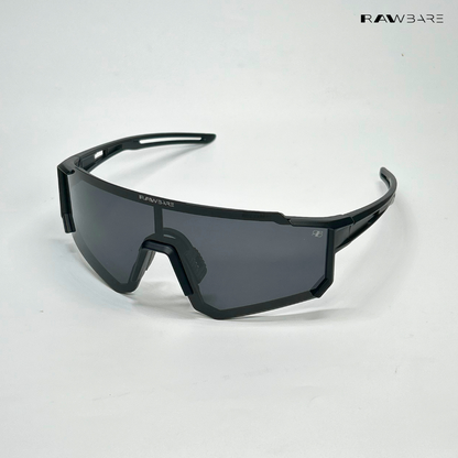 Turbo Tint - All Black Polarized Wrap Around Sunglasses - RB2442