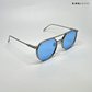 Round Luxe - Blue Silver Round Sunglasses - RB2503