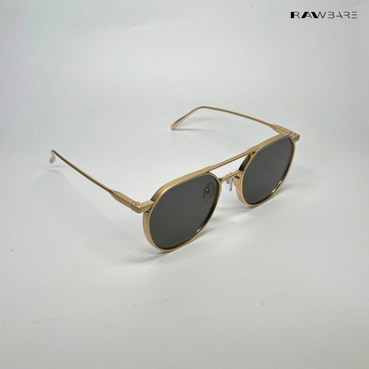 Round Luxe Shades - Gold / RB2498