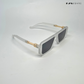 Oversized Retro - Clear Grey Square Sunglasses - RB2315