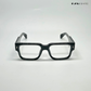 Timeless - Black Blue Cut Rectangle Sunglasses- RB2446
