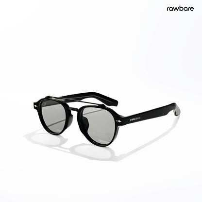 Dharamshala Aura - Quiet Polarized Retro Round Sunglasses - RB3040