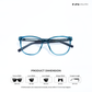 Elen - Blue Cateye Bluecut Eyewear - RB2733