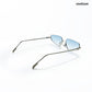 Aqua - Dolphin Half Rim Tapered Square Sunglasses - RB2999