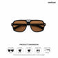 Bengaluru Dusk - Roast Geometric Square Sunglasses - RB3014