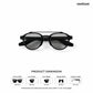 Dharamshala Aura - Quiet Polarized Retro Round Sunglasses - RB3040
